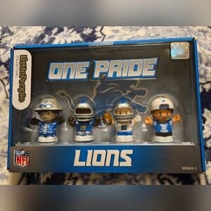 Fisher-Price Little People DETROIT LIONS Action Figure Set - Blue, White